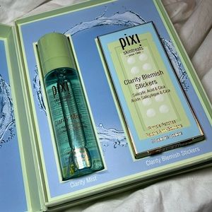 Brand New Pixi Beauty Skintreats. Clarifying Mist and Clarity Blemish Stickers